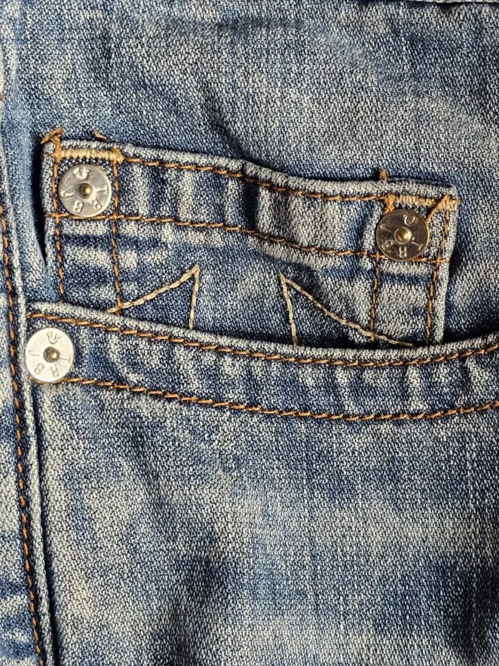 True Religion Mens Skinny Jeans Size 36 Blue Medium Wash Denim